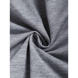 Letter Print Drawstring Hoodie, Casual Long Sleeve Hooded Sweatshirt, Women's Clothing