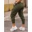 Solid Flap Pocket Jogger Cargo Pants, Casual Drawstring Pants For Spring & Fall, Women's Clothing
